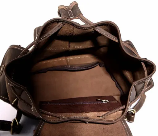Trendy Leather Backpack - Image 5