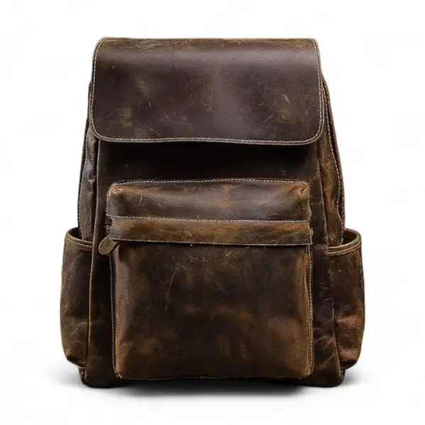 Stylish Leather Backpack