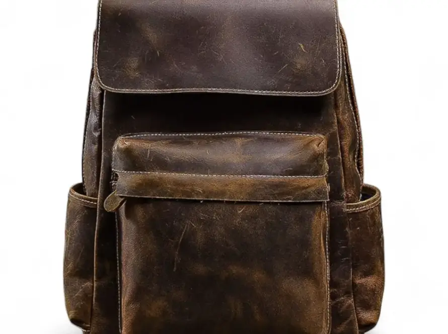 Stylish Leather Backpack