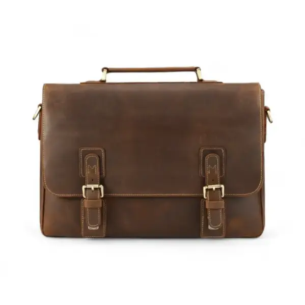 Leather Laptop Bag- Vintage