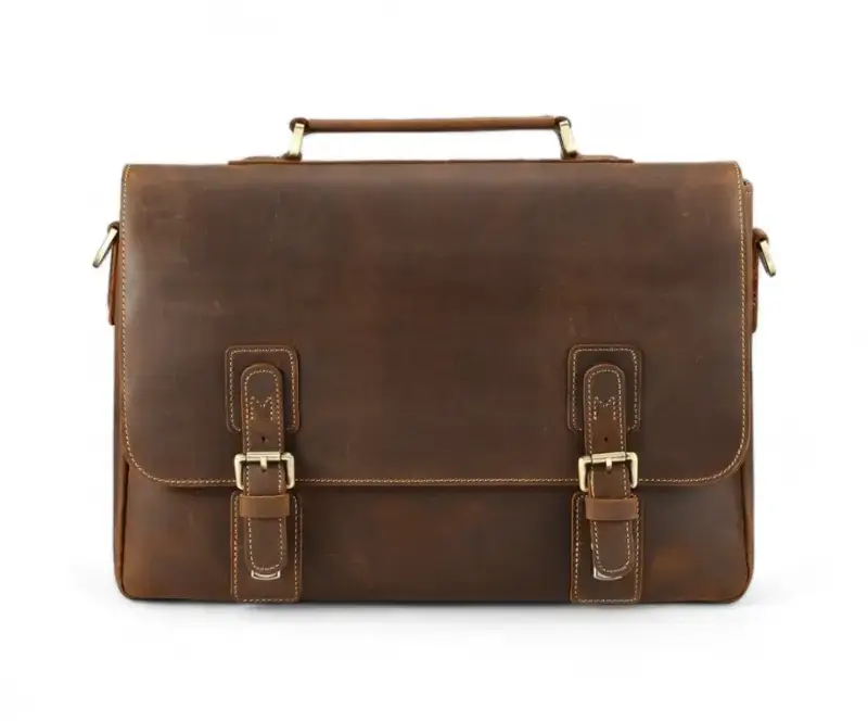 Leather Laptop Bag- Vintage