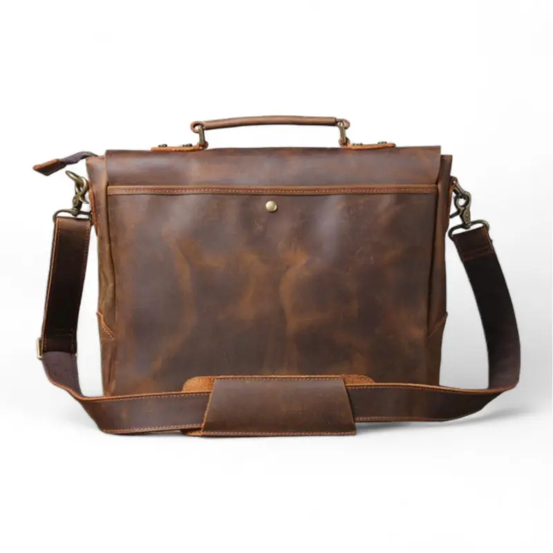 Modern Leather Laptop Bag - Image 3