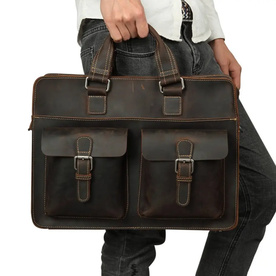 Leather Laptop Bag - Image 3