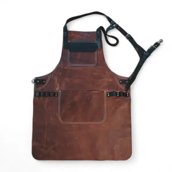 Durable Leather Bartender Apron